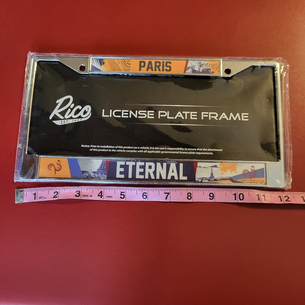 NEW Rico Paris Eternal License Plate Frame - Picture 10 of 12